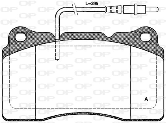 OPEN PARTS Bremžu uzliku kompl., Disku bremzes BPA0666.14